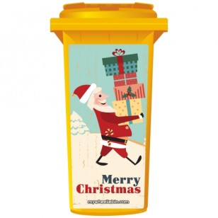 Presents From Santa Wheelie Bin Sticker Panel